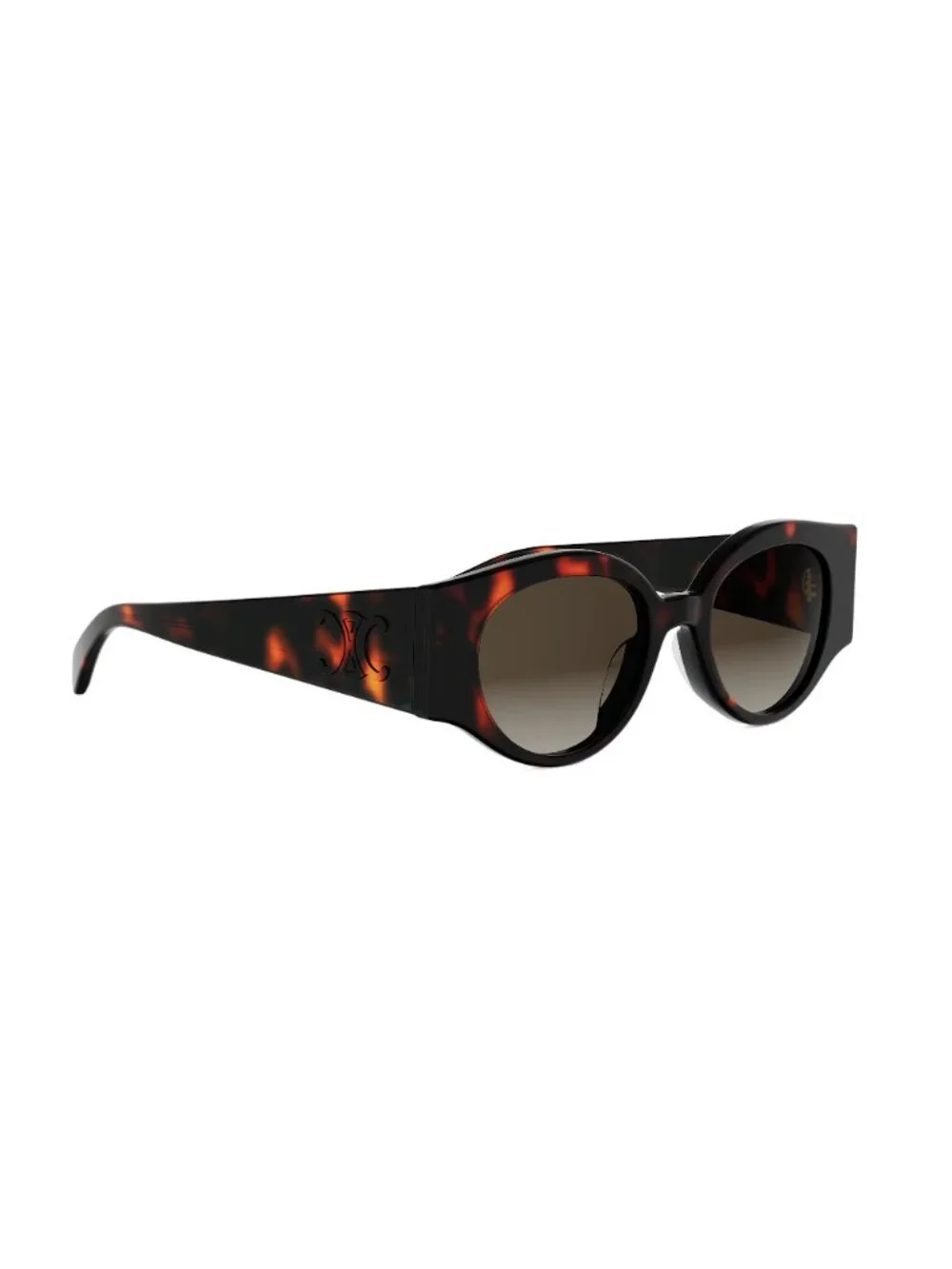 New CELINE Women's Sunglasses Acetate Frame TRIOMPHE STAMP CL40341U 52F 50 Round